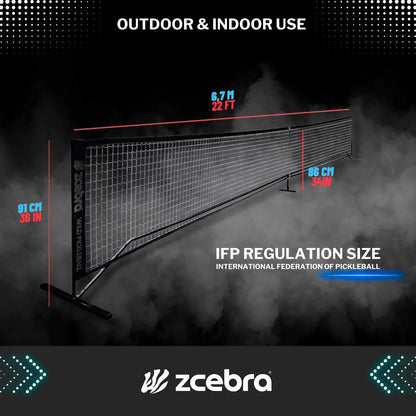 Zzebra pickleball net