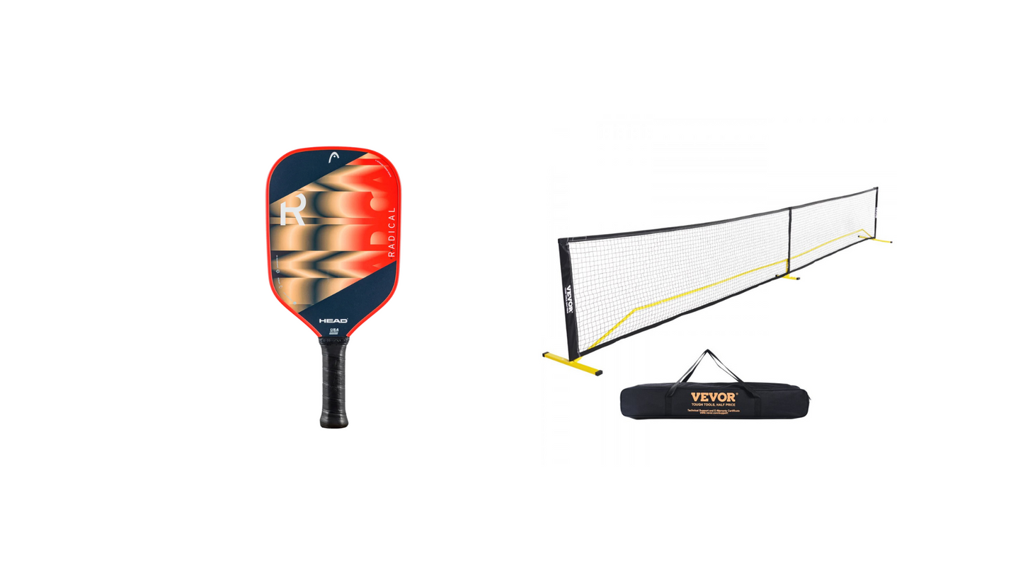 Pack Pala Pickelball Head Radical Pro 2024 & Red de pickelball Vevor