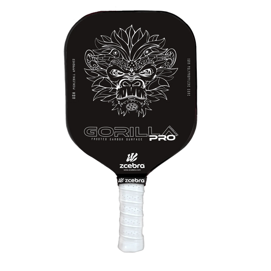 Zzebra Gorilla Pro Series Pickelball Racket (Black)